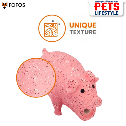FOFOS Latex Chew Toys for Dogs – 100% Natural Latex with Grunting Squeaker