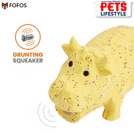 FOFOS Latex Chew Toys for Dogs – 100% Natural Latex with Grunting Squeaker