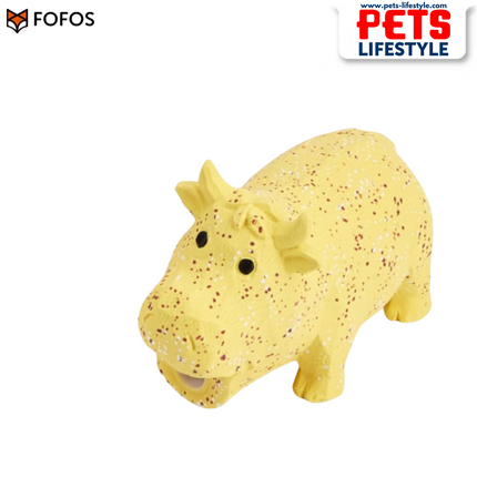 FOFOS Latex Chew Toys for Dogs – 100% Natural Latex with Grunting Squeaker