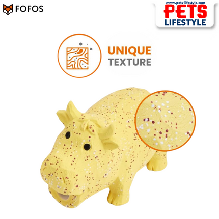 FOFOS Latex Chew Toys for Dogs – 100% Natural Latex with Grunting Squeaker