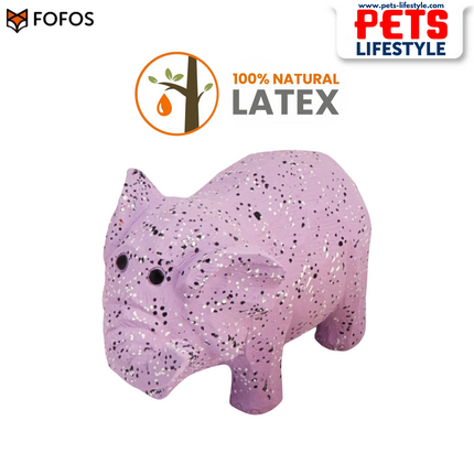 FOFOS Latex Chew Toys for Dogs – 100% Natural Latex with Grunting Squeaker