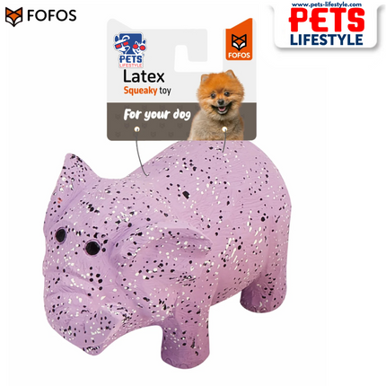 FOFOS Latex Chew Toys for Dogs – 100% Natural Latex with Grunting Squeaker