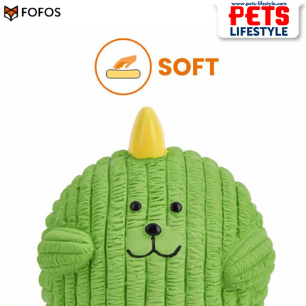FOFOS Latex Toy – Dinosaur Ball Latex Squeaky Chew Toy
