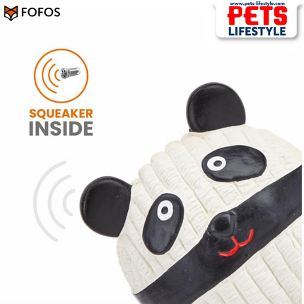 FOFOS Latex Toy – Panda Ball Latex Squeaky Chew Toy