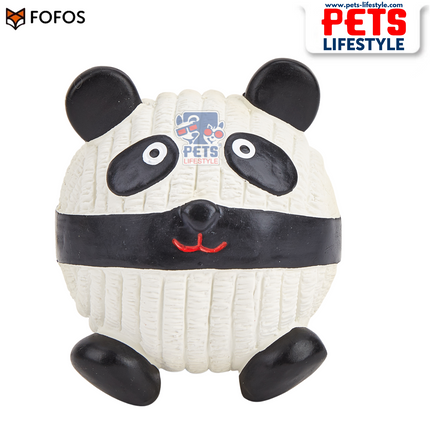 FOFOS Latex Toy – Panda Ball Latex Squeaky Chew Toy