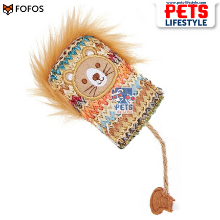 FOFOS Interactive Chic Catnip Toy – 3-Pack (Yellow Brown)