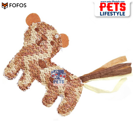 FOFOS Interactive Chic Catnip Toy – 3-Pack (Yellow Brown)