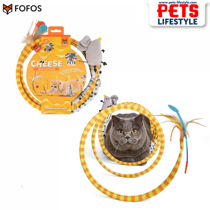 Fofos Safari Spiral Cat Tunnel Toy