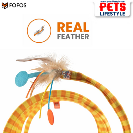 Fofos Safari Spiral Cat Tunnel Toy