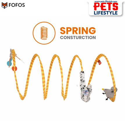 Fofos Safari Spiral Cat Tunnel Toy