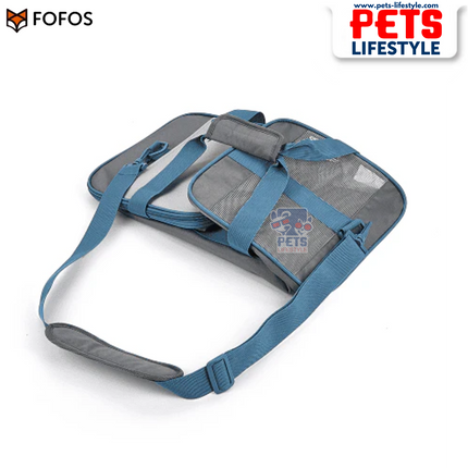 FOFOS Standard Carrier for Dogs & Cats – Grey/Blue