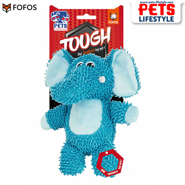 FOFOS Tough Dog Toy – Elephant ,Durable Squeaky Toy