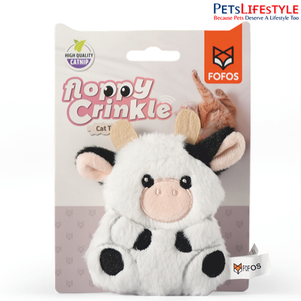 Buy FOFOS Floppy Crinkle Cat Toy Cow FOCR0COWH at PetsLifestyle. Fun crinkle cat toy designed to encourage play, curiosity, chasing and everyday feline enrichment.