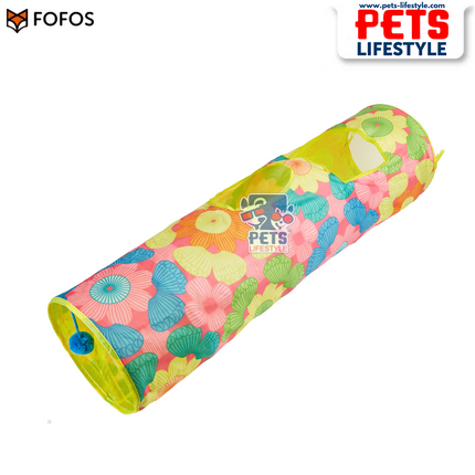 FOFOS Floral Pop-up Cat Tunnel