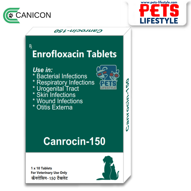 Canicon Canrocin-150 Tablets for Medium & Large Dog (1 x 10 Tabs)