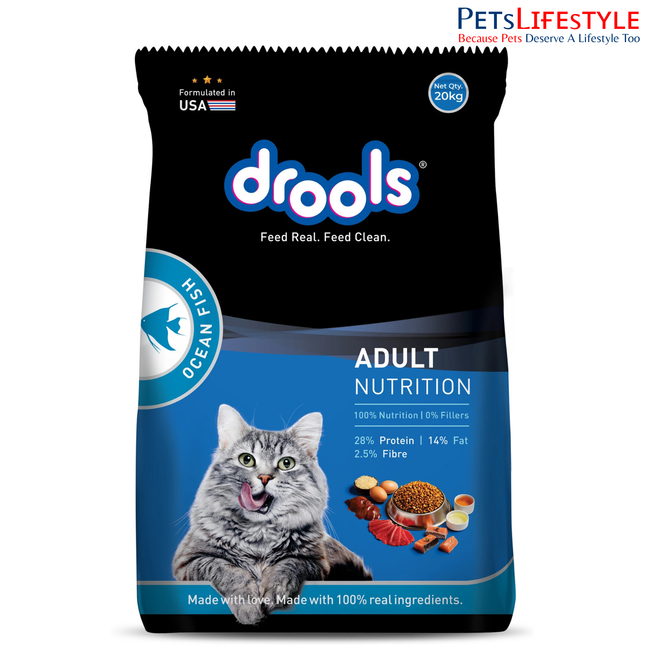 Drools Daily Nutrition Cat Ocean Fish Cat Dry Food 20KG