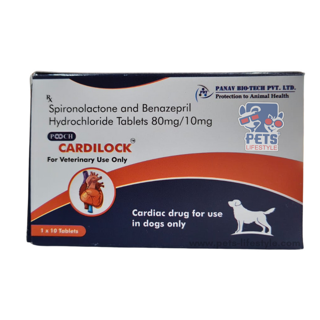 POOCH Cardilock 80mg (10 Tablets) Cardiac Care for Dogs