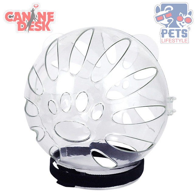 Cat Grooming Muzzle Hood – Breathable, Transparent & Secure Fit for Safe Handling
