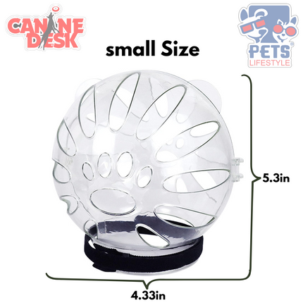 Cat Grooming Muzzle Hood – Breathable, Transparent & Secure Fit for Safe Handling
