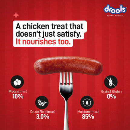 Drools Chicken Sausages Dog Treat 450g