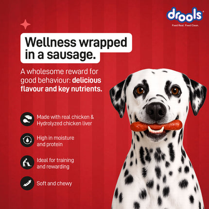 Drools Chicken Sausages Dog Treat 450g