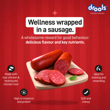 Drools Chicken Sausages Dog Treat 450g