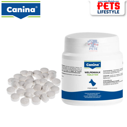 Canina PUPPY LIME (Puppy calcium) – Bone & Teeth Support for Growing Puppies (Mineral Supplement) (150 tablets)