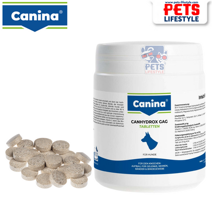 Canina CANHYDROX GAG (Tablets) 600gm Complete Joint & Skeletal Support for Dogs
