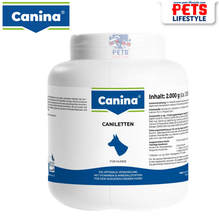 Canina CANILETTEN (Daily Multivitamin & Mineral Tabs for Dogs)