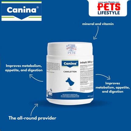 Canina CANILETTEN (Daily Multivitamin & Mineral Tabs for Dogs)