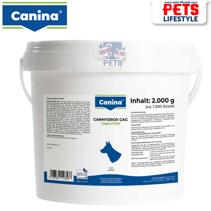 Canina CANHYDROX GAG (Tablets) 600gm Complete Joint & Skeletal Support for Dogs