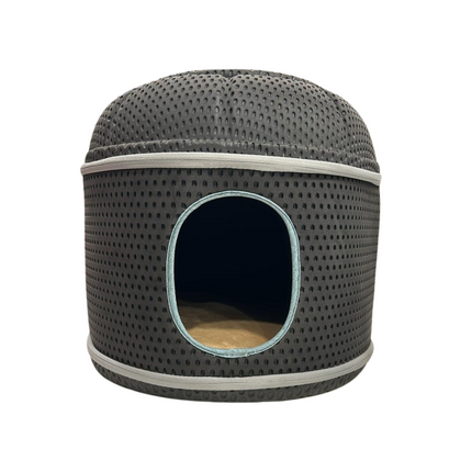 Cat House Round Shape Black Color