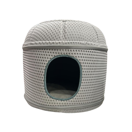 Cat House Round Shape Gray Color