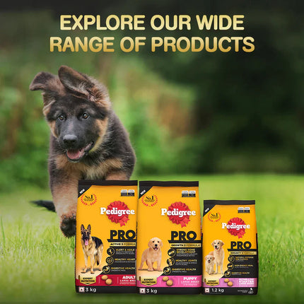 Pedigree PRO Adult Dry Dog Food for Large Breed Active Dog, Chicken, 20kg