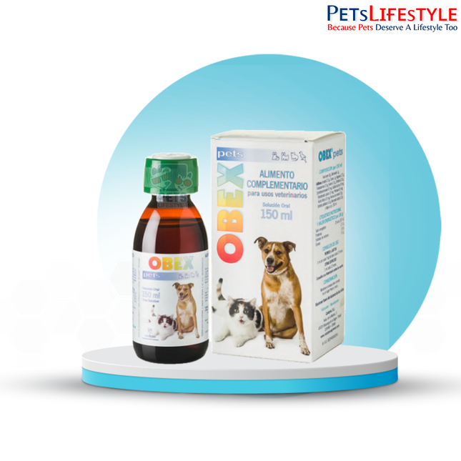 Vivaldis Obex Oral Solution 150 ml for Dogs & Cats – Nutritional Supplement for Weight Management