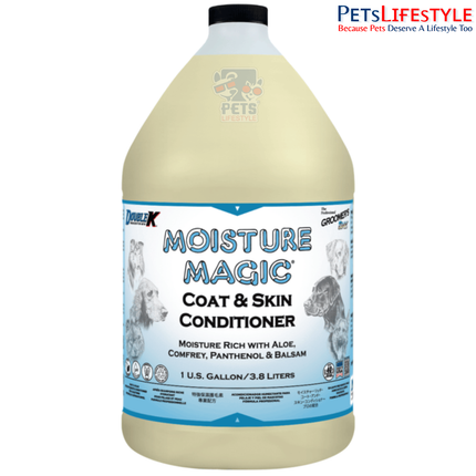 Double K Moisture Magic Extra Moisture Conditioner – Professional Pet Coat Conditioner | 4:1 Concentrate