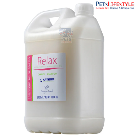 Artero Relax Shampoo 5 L – Hypoallergenic Calming Shampoo for Dogs & Cats
