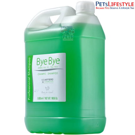 Artero Bye Bye Shampoo 5 L – Deep-Cleansing Dog Shampoo for External Parasite-Prone Skin