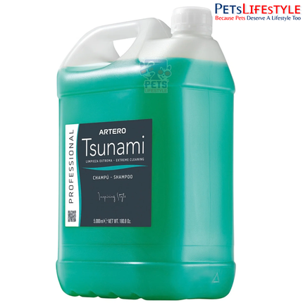 Artero Tsunami Shampoo for Dogs & Cats 5 L – Professional Deep Cleansing & Coat Preparation Shampoo