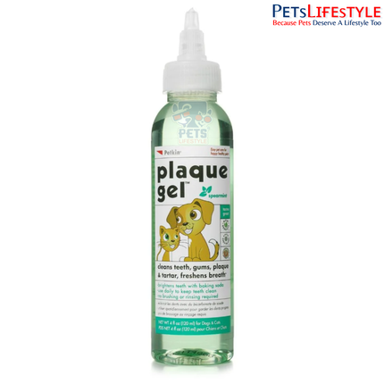 Petkin Plaque Gel Spearmint for Dogs & Puppies – Oral Care Gel 120 ml