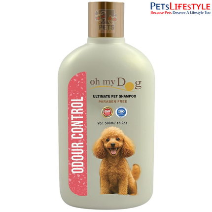 Oh My Dog Odour Control Pet Shampoo 500 ml – Paraben-Free Deodorising Dog Wash for a Fresh-Smelling Coat