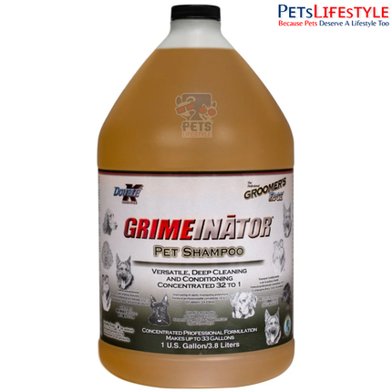 Double K Grimeinator Dog Shampoo 3.8 L – Professional Deep-Cleansing Pet Shampoo | 32:1 Concentrate