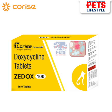 Zedox Tablets Doxycycline (Antibiotic for Bacterial Infections) (1x10 tablets)