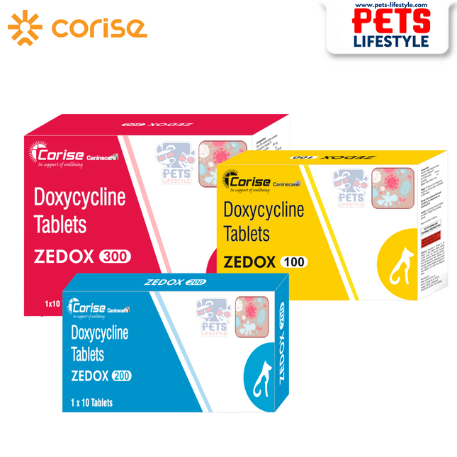 Zedox Tablets Doxycycline (Antibiotic for Bacterial Infections) (1x10 tablets)