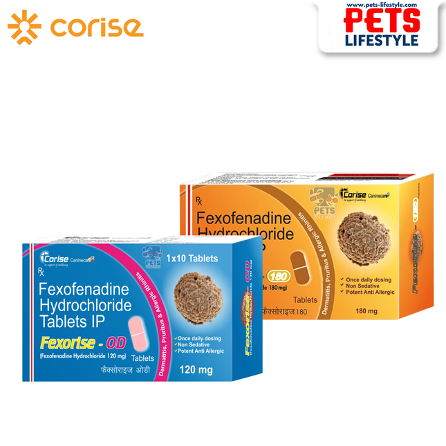 Fexorise OD Tablets – Precise Allergy Relief for Medium & Large Dogs (1x10 Tablets)