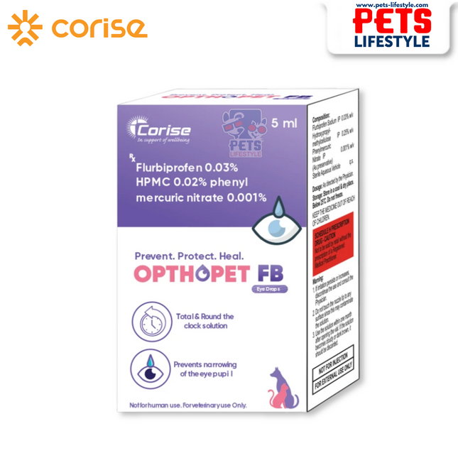 Corise OpthoPet FB Eye Drops (5ml) Advanced Anti-Inflammatory & Protective Eye Care