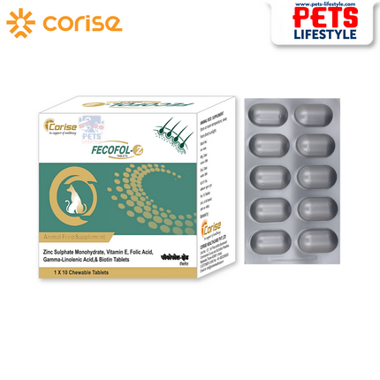 Fecofol - Z Tablets  Advanced Skin & Coat Support for Pets