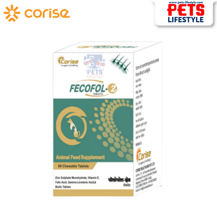 Fecofol - Z Tablets  Advanced Skin & Coat Support for Pets