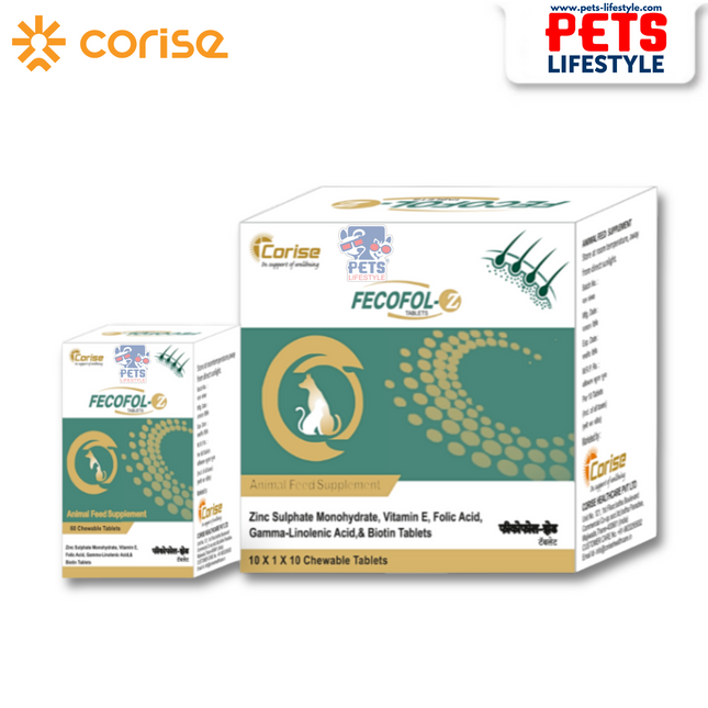 Fecofol - Z Tablets  Advanced Skin & Coat Support for Pets