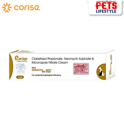 Dermotic Skin Cream for Pets – Antibacterial & Antifungal Relief (15 gm)